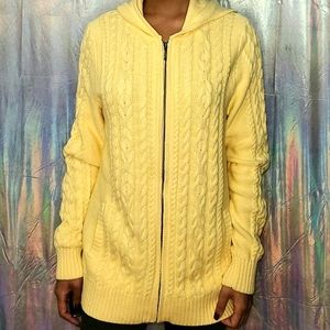 L.L. Bean Knitted Jacket with Hoodie